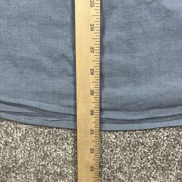 Carhartt Button Down Shirt Mens Extra Large Cotton Short Sleeve Blue - Picture 10 of 11